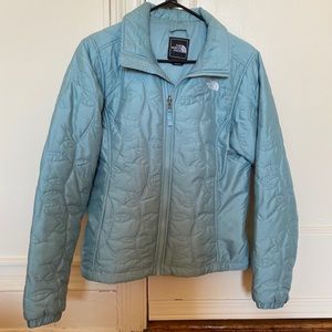 The North Face Mint Green/Blue Quilted Jacket